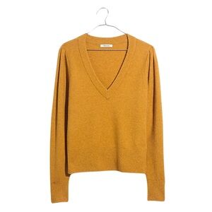 Madewell Westgate V-Neck Sweater in Coziest Yarn